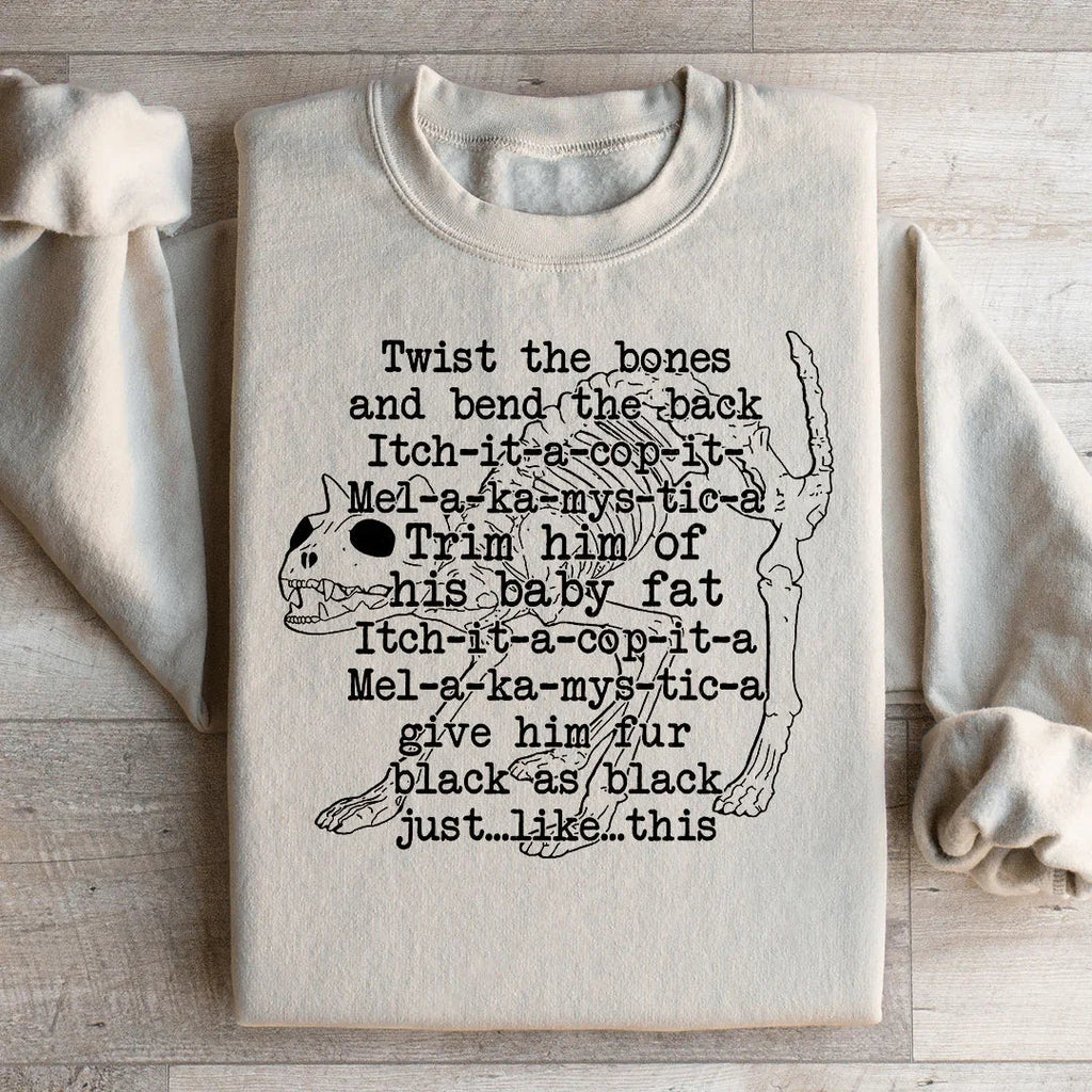 Twist The Bones And Bend The Back Sweatshirt Peachy Sunday