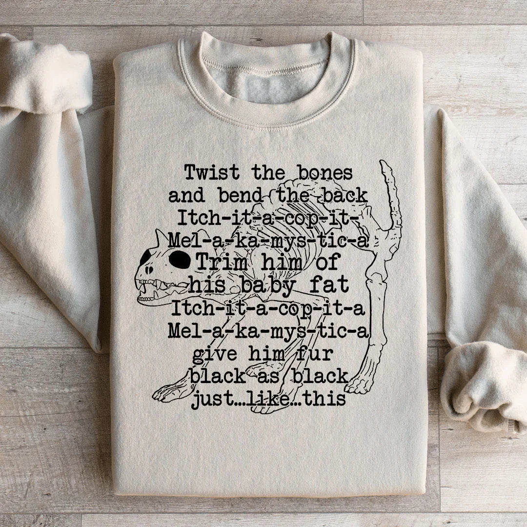 Twist The Bones And Bend The Back Sweatshirt Peachy Sunday