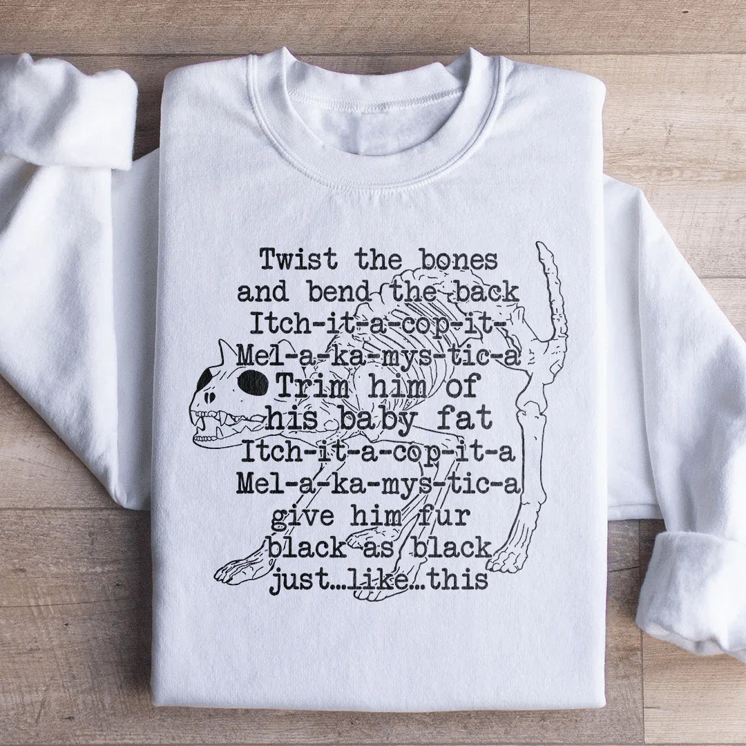 Twist The Bones And Bend The Back Sweatshirt Peachy Sunday