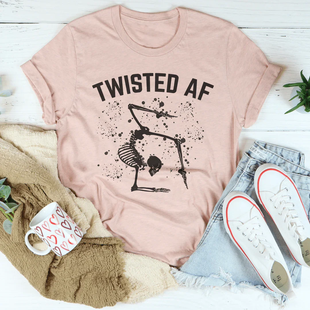 Twisted Af Tee Peachy Sunday