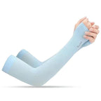 Two Pairs Of Arm Sleeve Sunscreen Cuff Arm Sleeves UV Sun Protect Anti-Slip Summer Men Women Gloves Summer Arm Sleeves Cover Unisex Cooling Sleeves Sports Workout Outdoor Sleeves