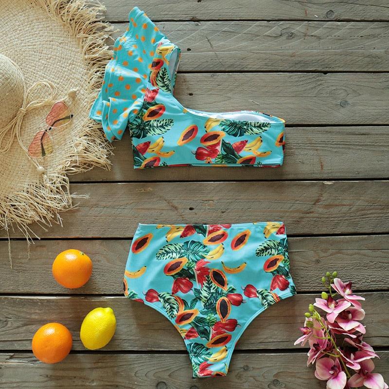 Two-Pieces Women  Push-Up Padded Bra Ruffles Bandage Bikini Set Swimsuit  Women's Bathing Suits Ruffles Flounce Bikini Sets Low Rise Two Piece Swimsuit Swimwear Bathing Suit Beachwear Stevvex