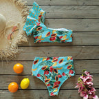 Two-Pieces Women  Push-Up Padded Bra Ruffles Bandage Bikini Set Swimsuit  Women's Bathing Suits Ruffles Flounce Bikini Sets Low Rise Two Piece Swimsuit Swimwear Bathing Suit Beachwear Stevvex