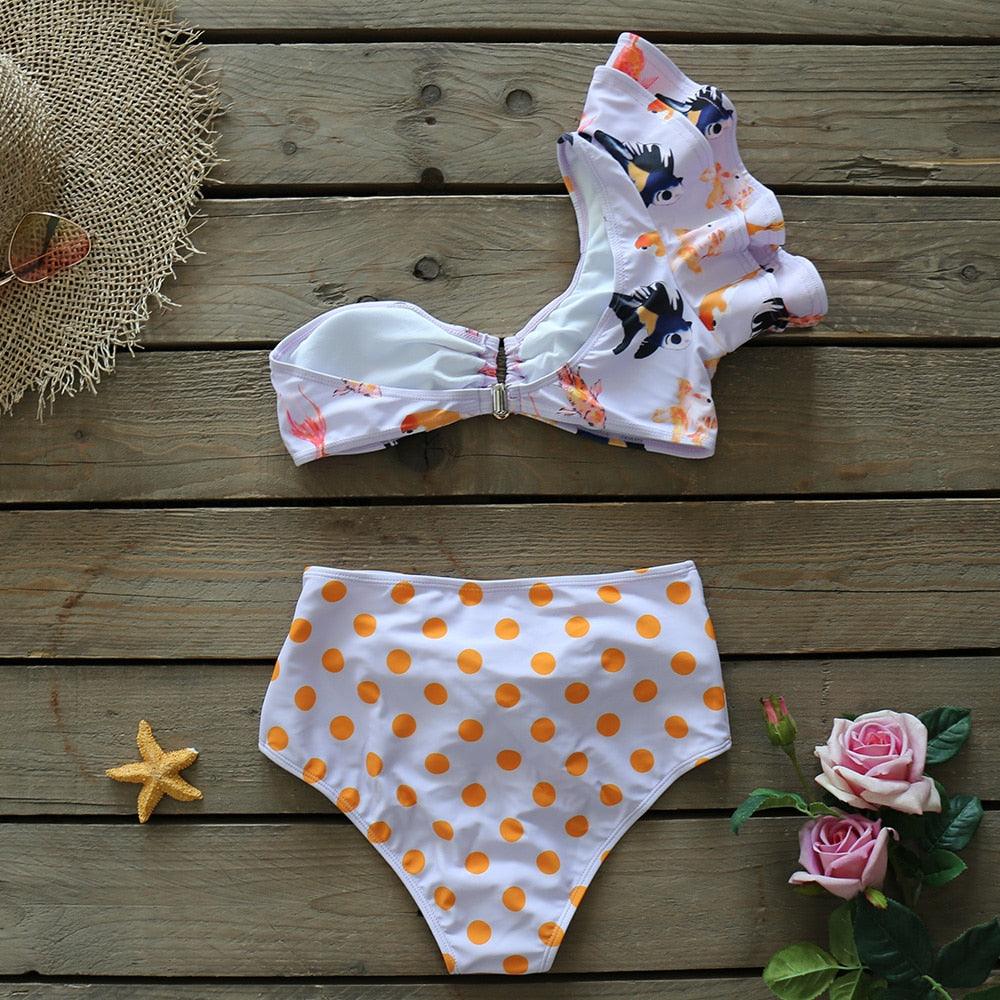 Two-Pieces Women  Push-Up Padded Bra Ruffles Bandage Bikini Set Swimsuit  Women's Bathing Suits Ruffles Flounce Bikini Sets Low Rise Two Piece Swimsuit Swimwear Bathing Suit Beachwear Stevvex