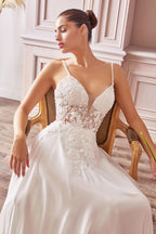 A-Line Chiffon Bridal Gown Purplish Diva