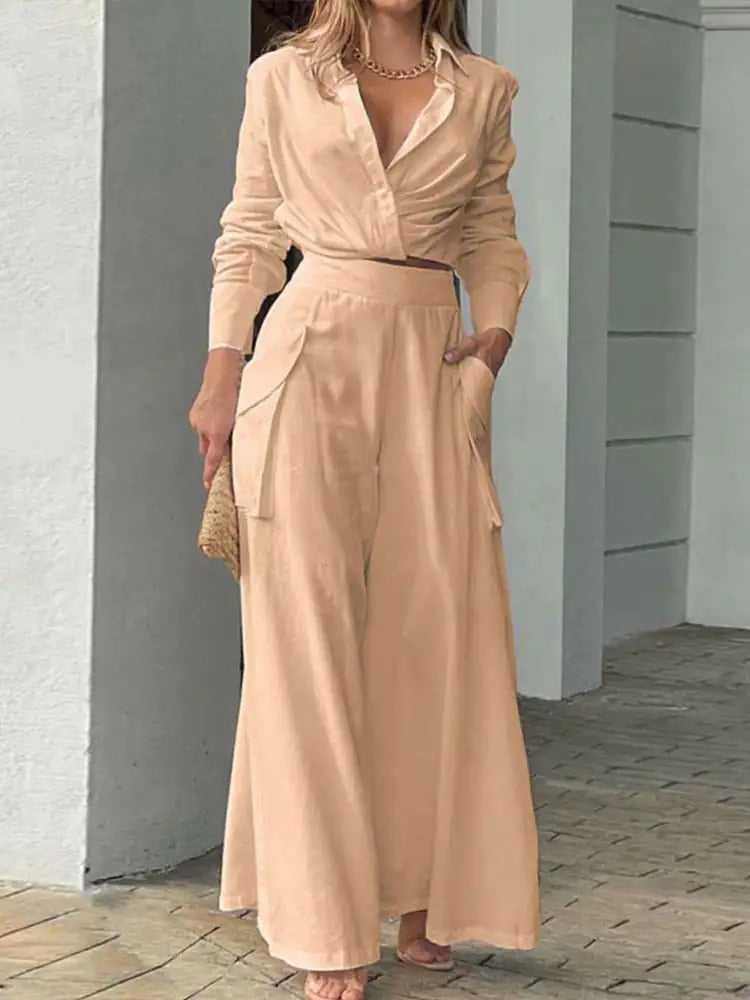Serena Shirt and Pants Sets Pi-Mart