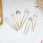 U Shape Hair Sticks Women Hairclip Simplicity Colorful Girls Hairpins Hair Sticks Hair Accessories Headwear French Hair Pin Hairstyle Chignon for Women Stevvex