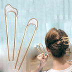 U Shape Hair Sticks Women Hairclip Simplicity Colorful Girls Hairpins Hair Sticks Hair Accessories Headwear French Hair Pin Hairstyle Chignon for Women Stevvex