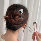 U Shape Hair Sticks Women Hairclip Simplicity Colorful Girls Hairpins Hair Sticks Hair Accessories Headwear French Hair Pin Hairstyle Chignon for Women Stevvex