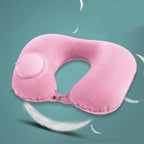 U-Shape Travel Pillow For Airplane Inflatable Neck Pillow Travel Accessories Comfortable Sleep Pillows Travel Accessories Comfortable Sleep Pillows Inflatable Neck Pillow Inflatable U Shaped Travel Pillow Car Head Neck Rest Air Cushion For Travel Stevvex