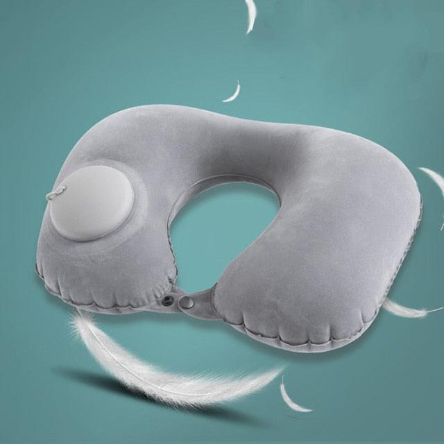 U-Shape Travel Pillow For Airplane Inflatable Neck Pillow Travel Accessories Comfortable Sleep Pillows Travel Accessories Comfortable Sleep Pillows Inflatable Neck Pillow Inflatable U Shaped Travel Pillow Car Head Neck Rest Air Cushion For Travel Stevvex