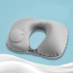 U-Shape Travel Pillow For Airplane Inflatable Neck Pillow Travel Accessories Comfortable Sleep Pillows Travel Accessories Comfortable Sleep Pillows Inflatable Neck Pillow Inflatable U Shaped Travel Pillow Car Head Neck Rest Air Cushion For Travel Stevvex