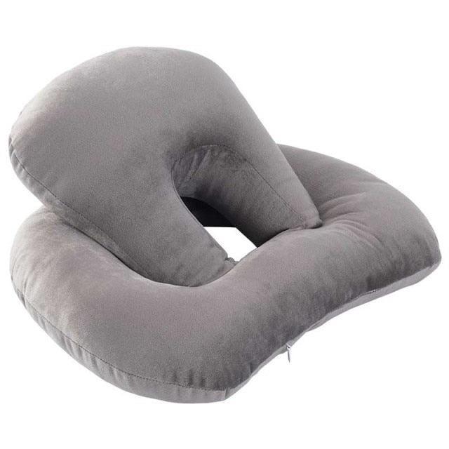 U-Shaped Desk Nap Pillow Neck Supporter Seat Cushion Headrest Travel Airplane Nap Pad  with Arm Rest Travel Pillow for Neck and Head  Comfort for Airplane Car and Desk Memory Foam Neck Pillow, Travel Pillow for Airplanes Car Camping Office School Stevvex
