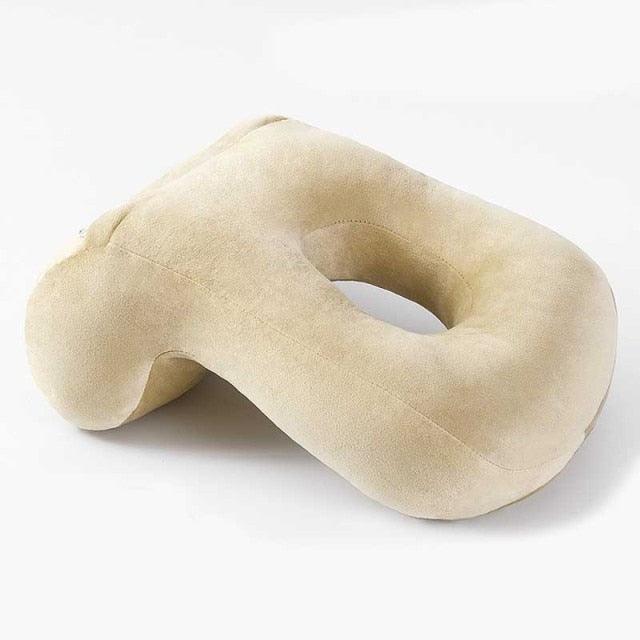 U-Shaped Desk Nap Pillow Neck Supporter Seat Cushion Headrest Travel Airplane Nap Pad  with Arm Rest Travel Pillow for Neck and Head  Comfort for Airplane Car and Desk Memory Foam Neck Pillow, Travel Pillow for Airplanes Car Camping Office School Stevvex