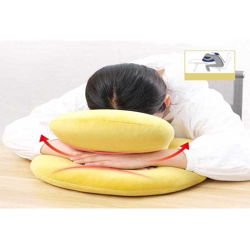 U-Shaped Desk Nap Pillow Neck Supporter Seat Cushion Headrest Travel Airplane Nap Pad  with Arm Rest Travel Pillow for Neck and Head  Comfort for Airplane Car and Desk Memory Foam Neck Pillow, Travel Pillow for Airplanes Car Camping Office School Stevvex