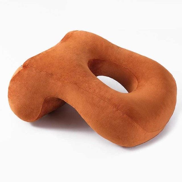 U-Shaped Desk Nap Pillow Neck Supporter Seat Cushion Headrest Travel Airplane Nap Pad  with Arm Rest Travel Pillow for Neck and Head  Comfort for Airplane Car and Desk Memory Foam Neck Pillow, Travel Pillow for Airplanes Car Camping Office School Stevvex