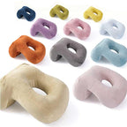 U-Shaped Desk Nap Pillow Neck Supporter Seat Cushion Headrest Travel Airplane Nap Pad  with Arm Rest Travel Pillow for Neck and Head  Comfort for Airplane Car and Desk Memory Foam Neck Pillow, Travel Pillow for Airplanes Car Camping Office School Stevvex