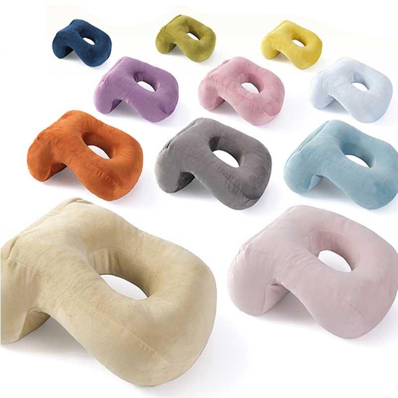 U-Shaped Desk Nap Pillow Neck Supporter Seat Cushion Headrest Travel Airplane Nap Pad  with Arm Rest Travel Pillow for Neck and Head  Comfort for Airplane Car and Desk Memory Foam Neck Pillow, Travel Pillow for Airplanes Car Camping Office School Stevvex