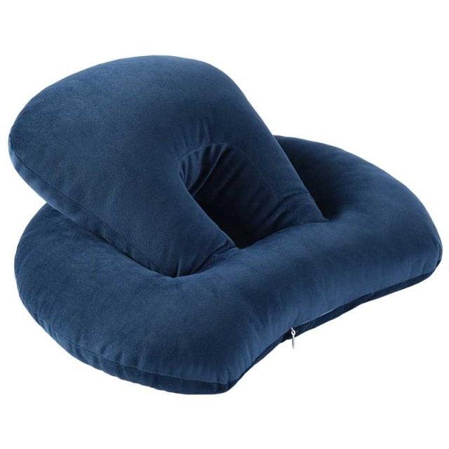 U-Shaped Desk Nap Pillow Neck Supporter Seat Cushion Headrest Travel Airplane Nap Pad  with Arm Rest Travel Pillow for Neck and Head  Comfort for Airplane Car and Desk Memory Foam Neck Pillow, Travel Pillow for Airplanes Car Camping Office School Stevvex