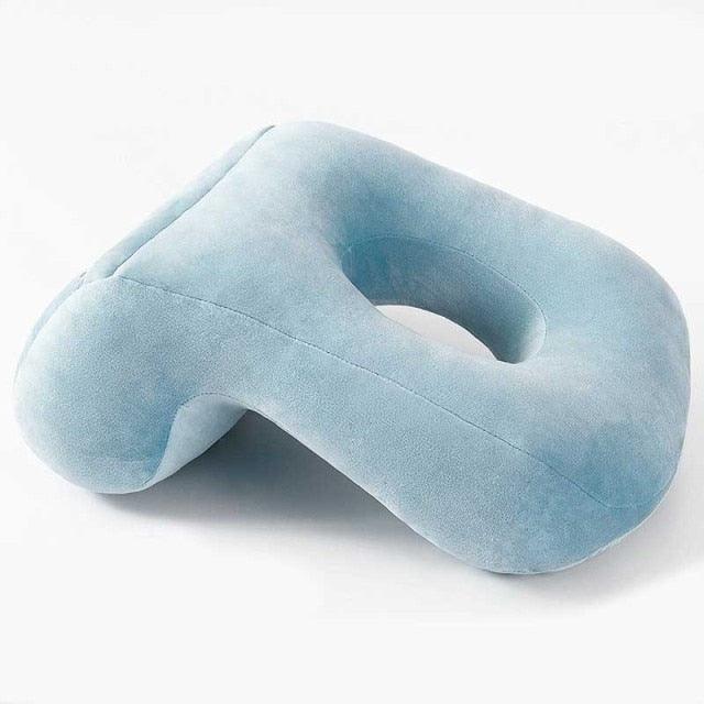 U-Shaped Desk Nap Pillow Neck Supporter Seat Cushion Headrest Travel Airplane Nap Pad  with Arm Rest Travel Pillow for Neck and Head  Comfort for Airplane Car and Desk Memory Foam Neck Pillow, Travel Pillow for Airplanes Car Camping Office School Stevvex