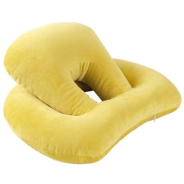 U-Shaped Desk Nap Pillow Neck Supporter Seat Cushion Headrest Travel Airplane Nap Pad  with Arm Rest Travel Pillow for Neck and Head  Comfort for Airplane Car and Desk Memory Foam Neck Pillow, Travel Pillow for Airplanes Car Camping Office School Stevvex