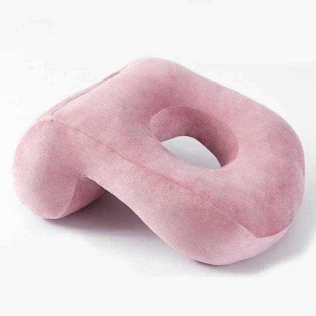 U-Shaped Desk Nap Pillow Neck Supporter Seat Cushion Headrest Travel Airplane Nap Pad  with Arm Rest Travel Pillow for Neck and Head  Comfort for Airplane Car and Desk Memory Foam Neck Pillow, Travel Pillow for Airplanes Car Camping Office School Stevvex