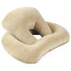 U-Shaped Desk Nap Pillow Neck Supporter Seat Cushion Headrest Travel Airplane Nap Pad  with Arm Rest Travel Pillow for Neck and Head  Comfort for Airplane Car and Desk Memory Foam Neck Pillow, Travel Pillow for Airplanes Car Camping Office School Stevvex
