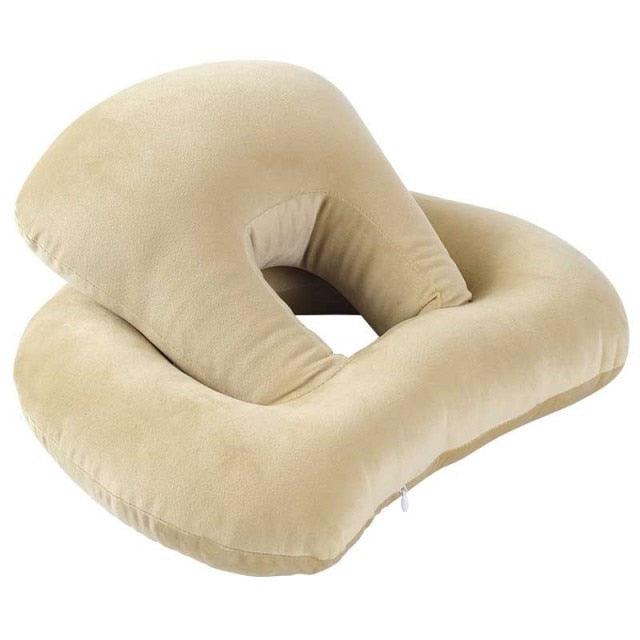 U-Shaped Desk Nap Pillow Neck Supporter Seat Cushion Headrest Travel Airplane Nap Pad  with Arm Rest Travel Pillow for Neck and Head  Comfort for Airplane Car and Desk Memory Foam Neck Pillow, Travel Pillow for Airplanes Car Camping Office School Stevvex