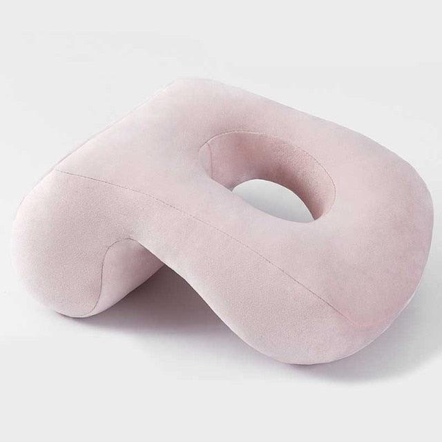 U-Shaped Desk Nap Pillow Neck Supporter Seat Cushion Headrest Travel Airplane Nap Pad  with Arm Rest Travel Pillow for Neck and Head  Comfort for Airplane Car and Desk Memory Foam Neck Pillow, Travel Pillow for Airplanes Car Camping Office School Stevvex