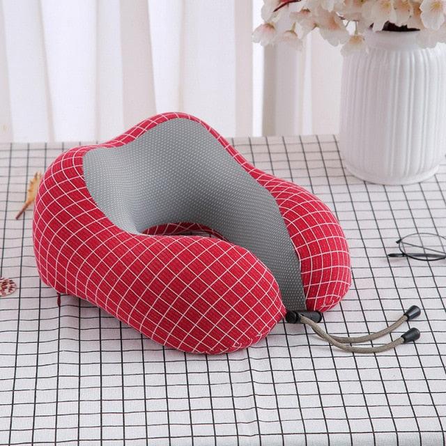 U-Shaped Magnetic Head Pillow Neck Pillow Memory Foam Padding Airplane Travel Office Lunch Break Car Hug Memory Foam Travel Pillow Neck Pillow Ideal for Airplane Travel Comfortable and Lightweight Improved Support Design Neck Pillow Stevvex