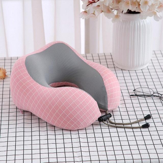 U-Shaped Magnetic Head Pillow Neck Pillow Memory Foam Padding Airplane Travel Office Lunch Break Car Hug Memory Foam Travel Pillow Neck Pillow Ideal for Airplane Travel Comfortable and Lightweight Improved Support Design Neck Pillow Stevvex
