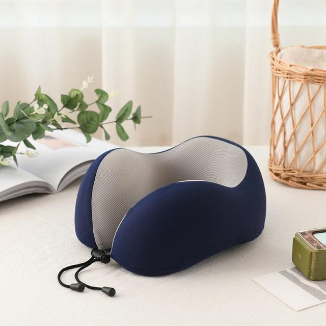 U-Shaped Magnetic Head Pillow Neck Pillow Memory Foam Padding Airplane Travel Office Lunch Break Car Hug Memory Foam Travel Pillow Neck Pillow Ideal for Airplane Travel Comfortable and Lightweight Improved Support Design Neck Pillow Stevvex