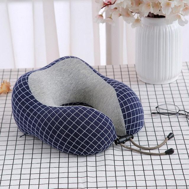 U-Shaped Magnetic Head Pillow Neck Pillow Memory Foam Padding Airplane Travel Office Lunch Break Car Hug Memory Foam Travel Pillow Neck Pillow Ideal for Airplane Travel Comfortable and Lightweight Improved Support Design Neck Pillow Stevvex