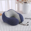 U-Shaped Magnetic Head Pillow Neck Pillow Memory Foam Padding Airplane Travel Office Lunch Break Car Hug Memory Foam Travel Pillow Neck Pillow Ideal for Airplane Travel Comfortable and Lightweight Improved Support Design Neck Pillow Stevvex
