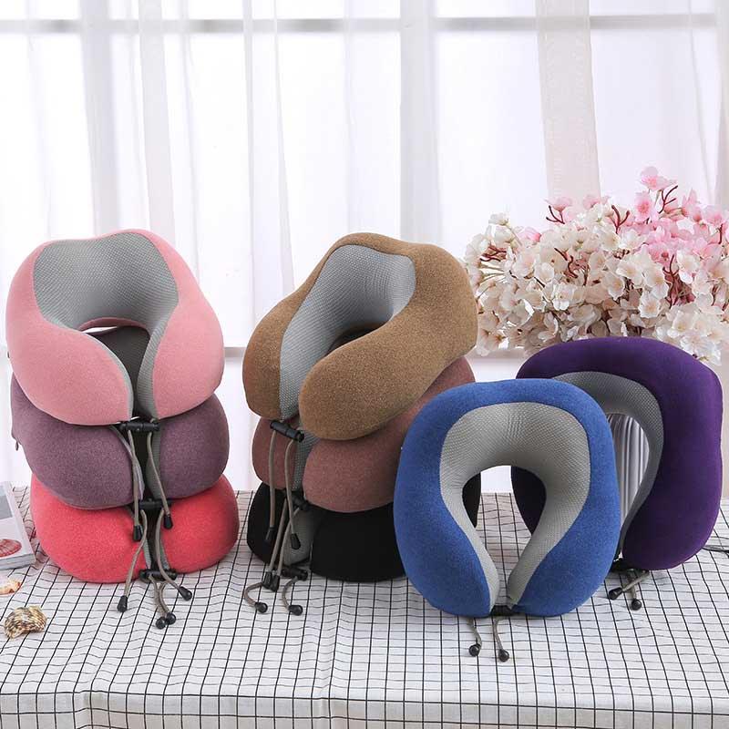 U-Shaped Magnetic Head Pillow Neck Pillow Memory Foam Padding Airplane Travel Office Lunch Break Car Hug Memory Foam Travel Pillow Neck Pillow Ideal for Airplane Travel Comfortable and Lightweight Improved Support Design Neck Pillow Stevvex