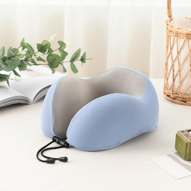 U-Shaped Magnetic Head Pillow Neck Pillow Memory Foam Padding Airplane Travel Office Lunch Break Car Hug Memory Foam Travel Pillow Neck Pillow Ideal for Airplane Travel Comfortable and Lightweight Improved Support Design Neck Pillow Stevvex