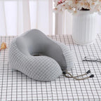 U-Shaped Magnetic Head Pillow Neck Pillow Memory Foam Padding Airplane Travel Office Lunch Break Car Hug Memory Foam Travel Pillow Neck Pillow Ideal for Airplane Travel Comfortable and Lightweight Improved Support Design Neck Pillow Stevvex