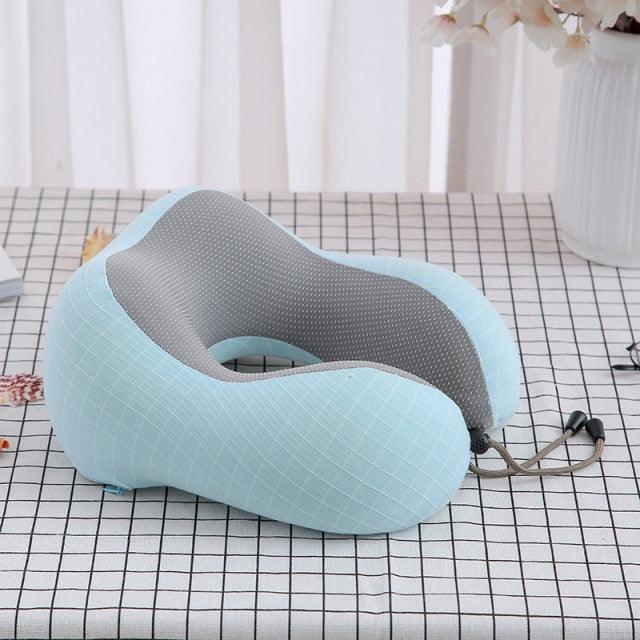 U-Shaped Magnetic Head Pillow Neck Pillow Memory Foam Padding Airplane Travel Office Lunch Break Car Hug Memory Foam Travel Pillow Neck Pillow Ideal for Airplane Travel Comfortable and Lightweight Improved Support Design Neck Pillow Stevvex