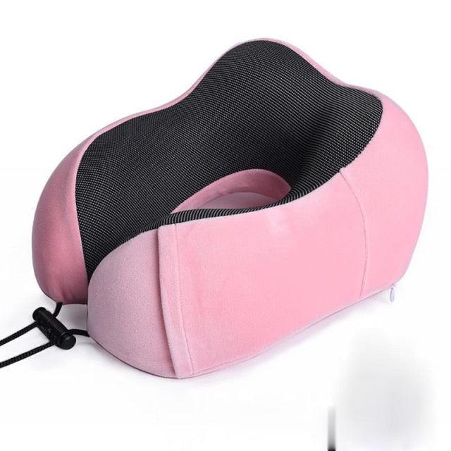 U Shaped Memory Foam Neck Pillows Soft Travel Pillow Massage Neck Pillow Sleeping Airplane Pillow Cervical Healthcare Bedding Outdoor Neck Support Pillow Headrest Travel Folding Slow Rebound Journey Trip Cushion Memory Foam Travel Pillow Neck Pillow Stevvex