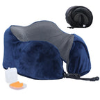 U Shaped Memory Foam Neck Pillows Soft Travel Pillow Massage Neck Pillow Sleeping Airplane Pillow Cervical Healthcare Bedding Outdoor Neck Support Pillow Headrest Travel Folding Slow Rebound Journey Trip Cushion Memory Foam Travel Pillow Neck Pillow Stevvex