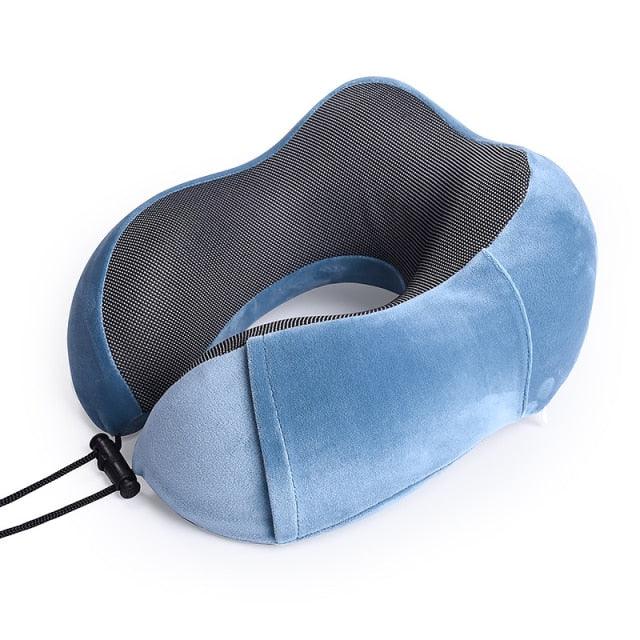 U Shaped Memory Foam Neck Pillows Soft Travel Pillow Massage Neck Pillow Sleeping Airplane Pillow Cervical Healthcare Bedding Outdoor Neck Support Pillow Headrest Travel Folding Slow Rebound Journey Trip Cushion Memory Foam Travel Pillow Neck Pillow Stevvex