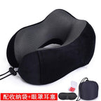 U Shaped Memory Foam Neck Pillows Soft Travel Pillow Massage Neck Pillow Sleeping Airplane Pillow Cervical Healthcare Bedding Outdoor Neck Support Pillow Headrest Travel Folding Slow Rebound Journey Trip Cushion Memory Foam Travel Pillow Neck Pillow Stevvex