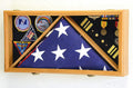 Large Flag & Medals Military Pins Patches Insignia Holds up to 5x9 Flag The Military Gift Store