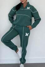 Hoodless Pullover Sweatshirt Sets Pi-Mart