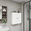 C2 Closet Shelves for bathroom,Wooden Closet System Modular With 2 Doors Shelves Wall Mount Organizer Modern Shelving for Walk in Closet Organization Bedroom Built in Clothes Storage 31.49''W x 16.04''D x 31.49''H Pi-Mart