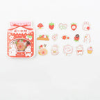 Cute Cartoon Animal & Fruit PVC Sticker Pack (45 pcs) Pi-Mart