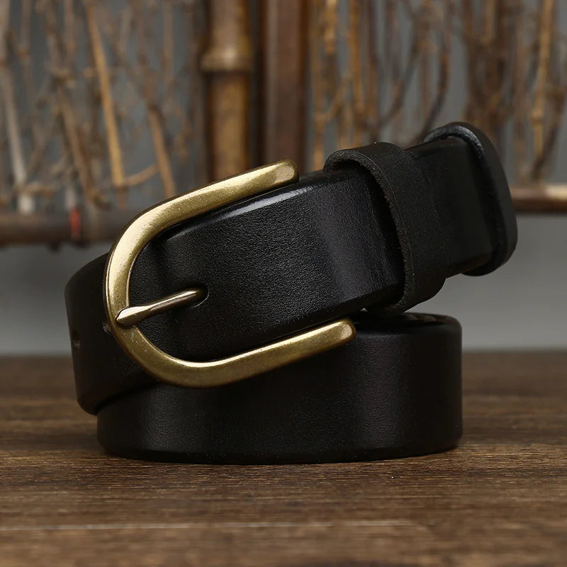 Retro Copper Buckle Men's Belt Pi-Mart