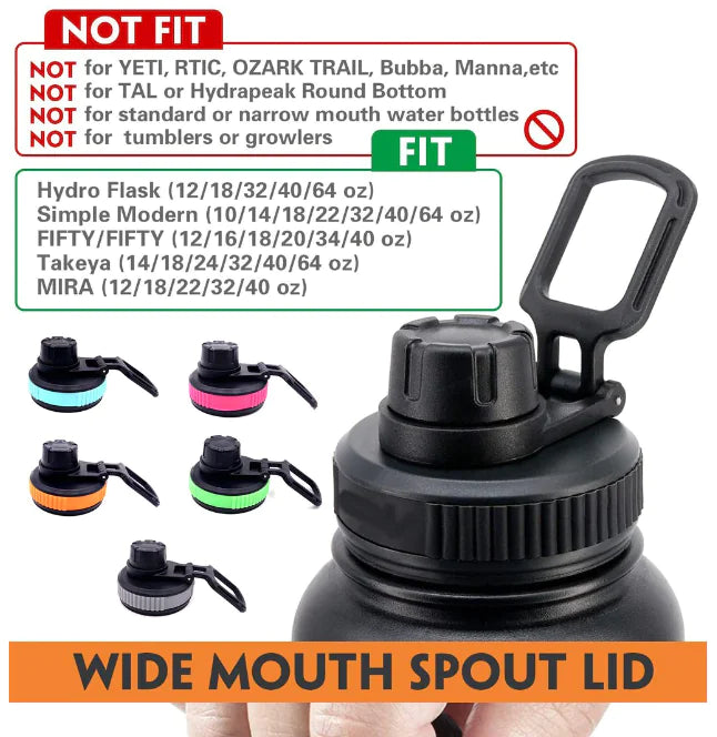 Replacement Lid for Hydro Flask Water Bottle Pi-Mart