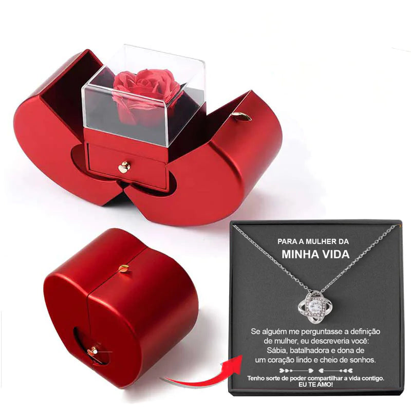 Fashion Jewelry Box Red Apple Pi-Mart