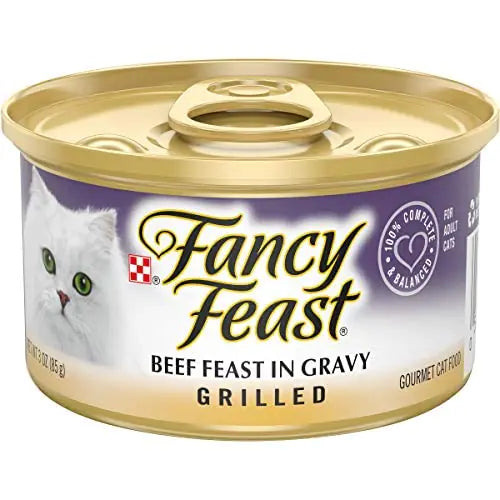 Fancy Feast Grilled Beef in Gravy Cat Food 3 oz (Pack of 24) Lootquake LLC